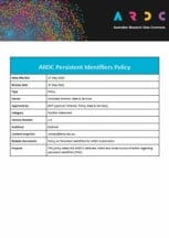 ARDC persistent identifiers policy cover image