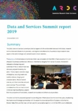 Data and Services Summit Report 2019 cover image