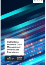 Institutional Research Data Management Policies and Procedures front cover image