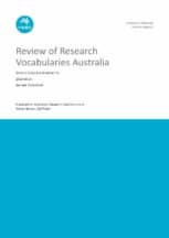 Review of Research Vocabularies Australia front cover image