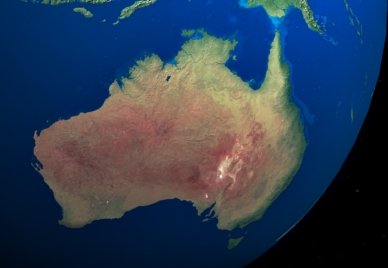 Australia space view