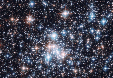 A telescopic image of stars