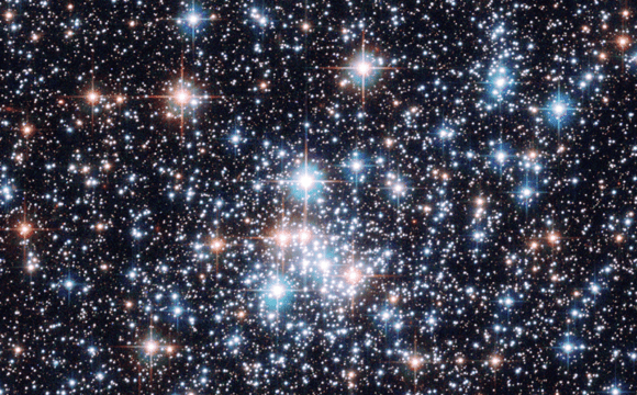 A telescopic image of stars
