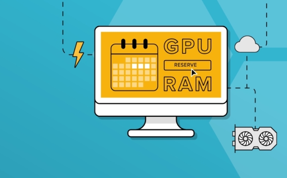 ARDC National GPU Service - a graphic of a computer screen with GPU and RAM on it.