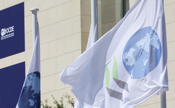 The flag of OECD