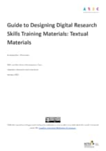 Cover of the A R D C’s Guide to Designing Digital Research Skills Training Materials: Textual Materials