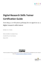 Cover of the A R D C's Digital Research Skills Trainer Certification Guide