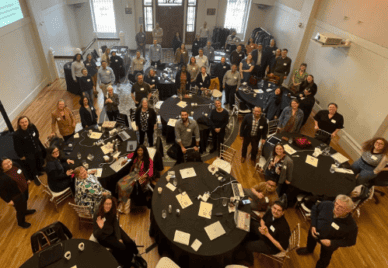 Collections as Data Summit participants, at Internet Archive Canada in Vancouver on 26 April 2023.