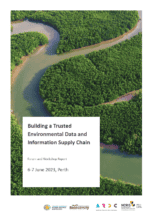 Cover of the report with the title againast a photo of a river bend